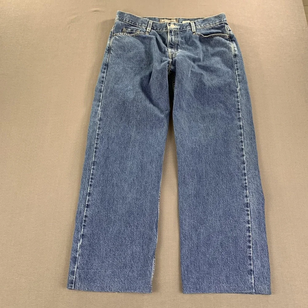 VTG Levi's Silvertab Jeans Teen 13 (34x30‎ Fit) Blue Relaxed Y2K Baggy Wide Leg